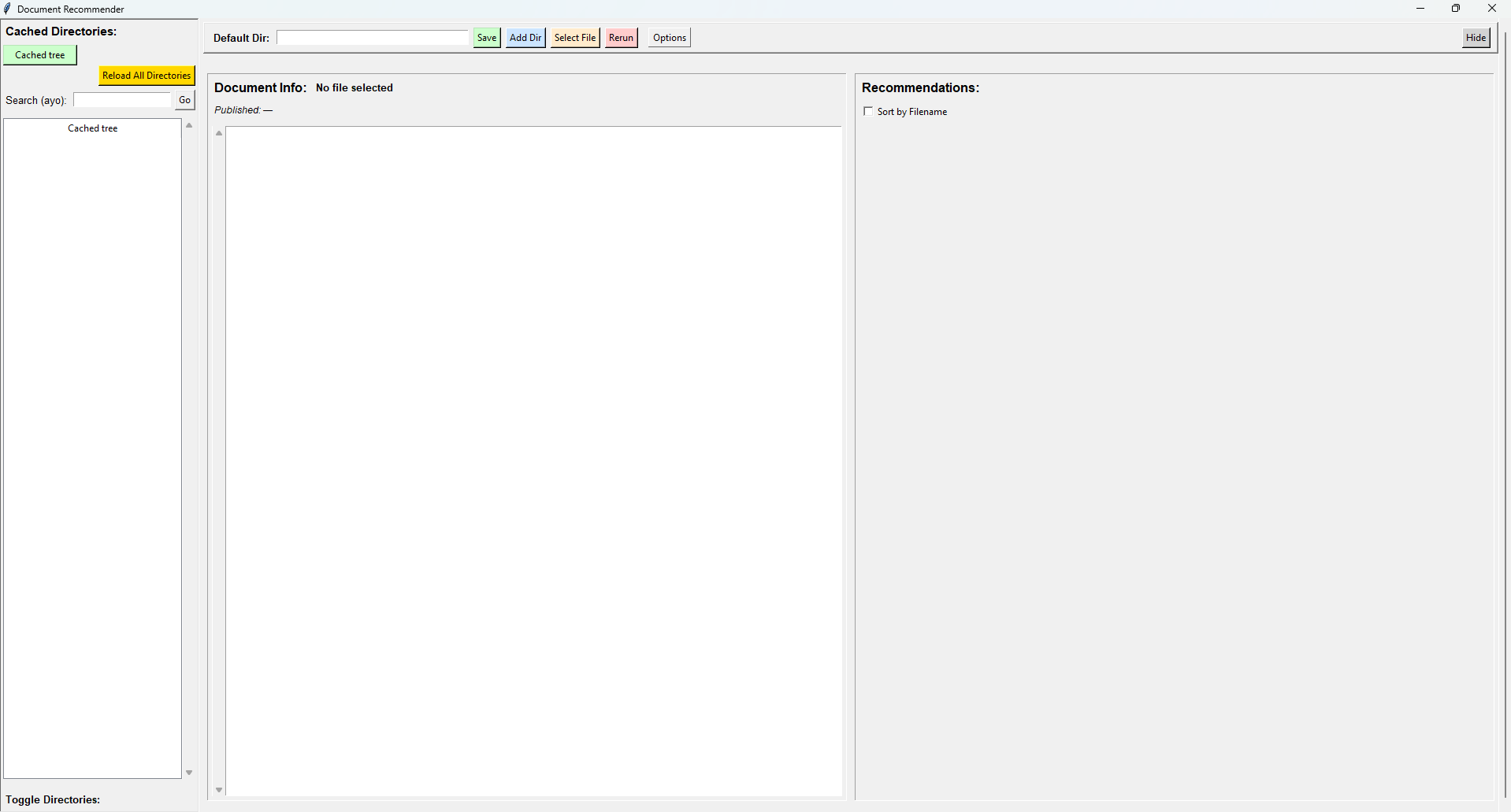 Empty bloco. Add a directory