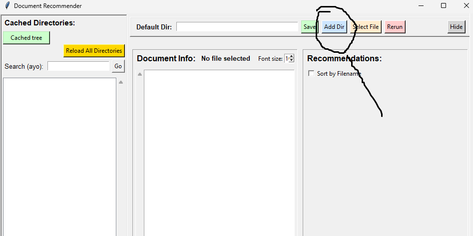 Adicionar directorias